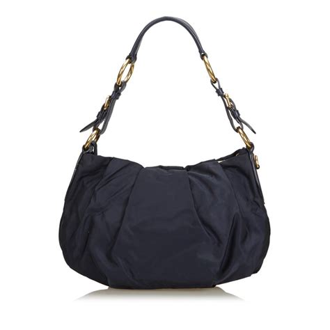 prada blue backpack|prada nylon shoulder bag black.